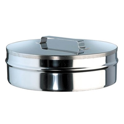 Tampo Fêmea Aço Inox Pint. Preto 100mm 