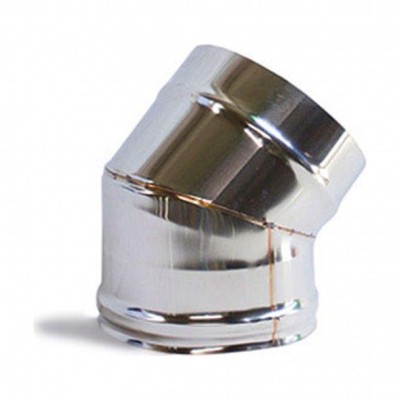 Curva 45º Aço Inox Alfa 130mm M/F