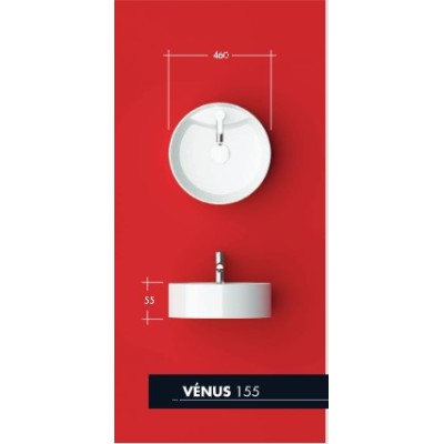Lavatório Redondo Pousar Venus 155mm