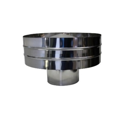 Chapeu C/Aba S/Cone Int. Aço Inox Eco 304 80mm