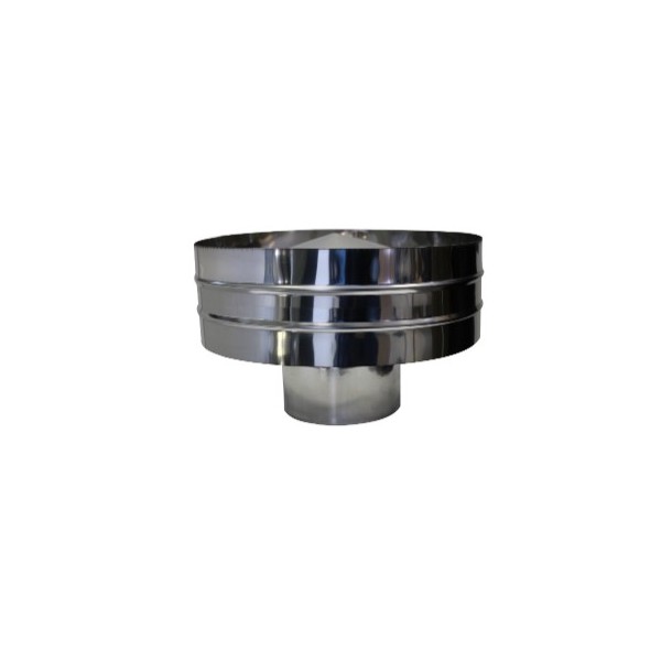 Chapeu C/Aba C/Cone Int. Aço Inox Alfa 304 90mm