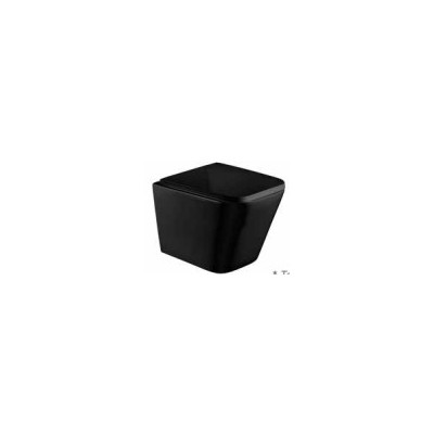 Sanita Suspensa Pisa C/Tampa Soft Close Preto Mate