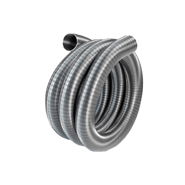 Tubo P. Simples Flexível Inox 304 200mm (Rolo 10mt)