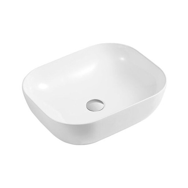 Lavatório Quadrado Pousar EVEA 46 460x320x135mm Preto Mate