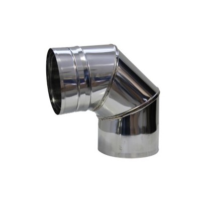 Curva Aço Inox Eco 304 80mmx90º M/F