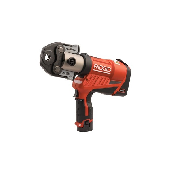 Maquina Pressar Ridgid RP240B C/Bat+Carrag.+ Matriz 16+20+25