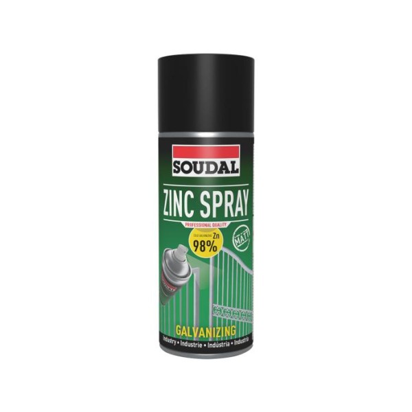 Spray Zinco Cinza Escuro Matt Soudal