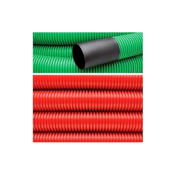 Tubo Corrugado 50mm Serie L Vermelho ( Rolo 50mt )