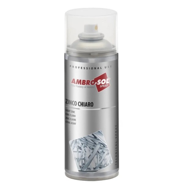 Spray Zinco Cinza Claro Z350 400ml Ambro-sol