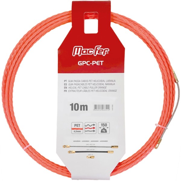 Guia Electricista PET Helicoidal 4,5mm 10mt