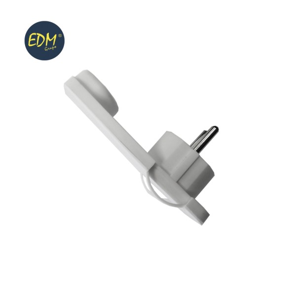 Ficha Macho Extraplana 10/16A 4,8mm Branca EDM