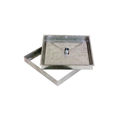 Tampa Saneam.S.Ligeira Reba. C/Aba Galv. 600x600x50mm