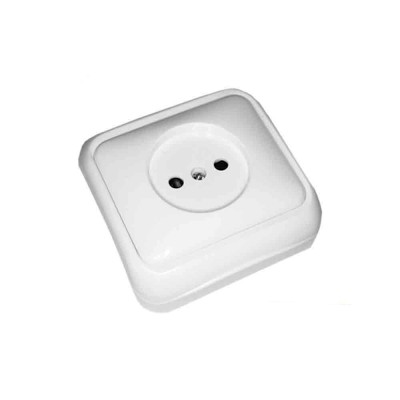 Tomada Superficie 10/16A "SERIE SPA" Branco