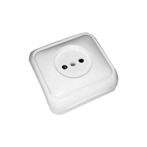 Tomada Superficie 10/16A "SERIE SPA" Branco