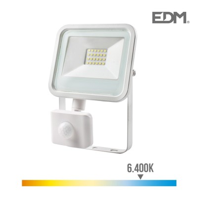 Projetor LED c/ Sensor 20W 1400Lm 6400LM Luz Fria 