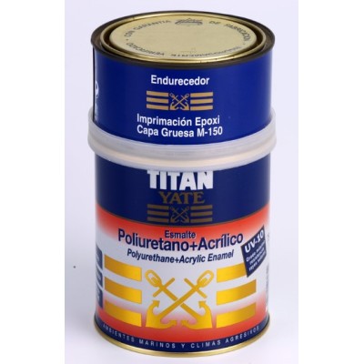 Esmalte 2 Comp. Poliuretanico + Acrilico Brilh. 0,75lt Titanlux