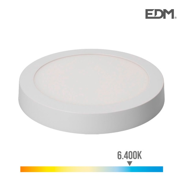 Projector Parede/Tecto Redond. Led 20W 6400K Luz Fria