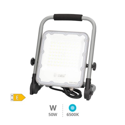 Projetor Led Portatil C/Suporte 50W 6500K IP65