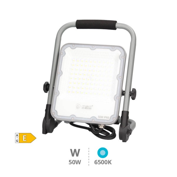 Projetor Led Portatil C/Suporte 50W 6500K IP65