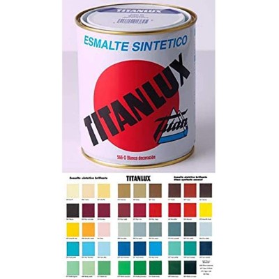 Esmalte Sintético Mate Preto 576 0,25lt Titanlux