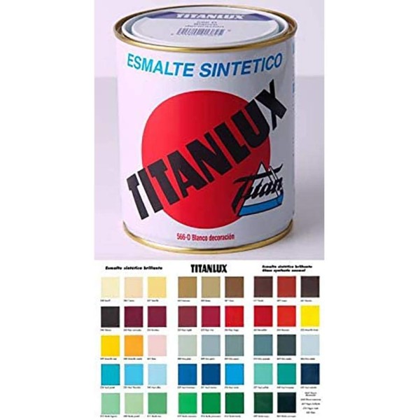 Esmalte Sintético Mate Preto 576 0,25lt Titanlux