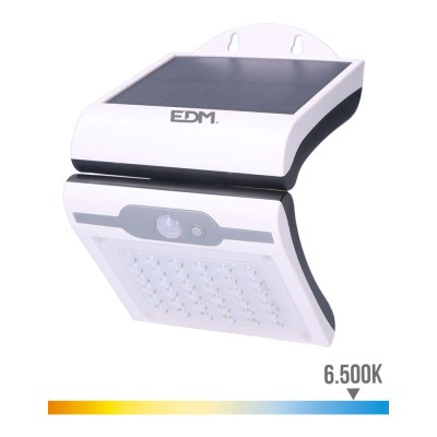 Projector Apliq Led Parede 2W Luz 6500k C/Sensor + Painel Solar