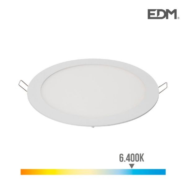 Projector LED 20W 6400k Luz Fria Redondo Branc.
