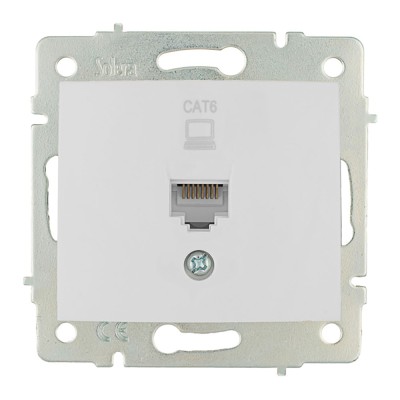 Tomada Dados Simples RJ4 Cat. 6 Embutir 