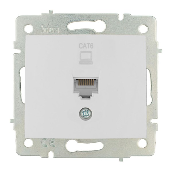 Tomada Dados Simples RJ4 Cat. 6 Embutir 