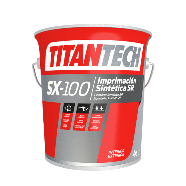 Primário P/Ferro Sec. Rápida Sintético SX100 Cinza Mate 4lt Titan