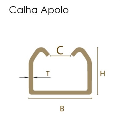 Calha Apolo Ref. 378 F 73