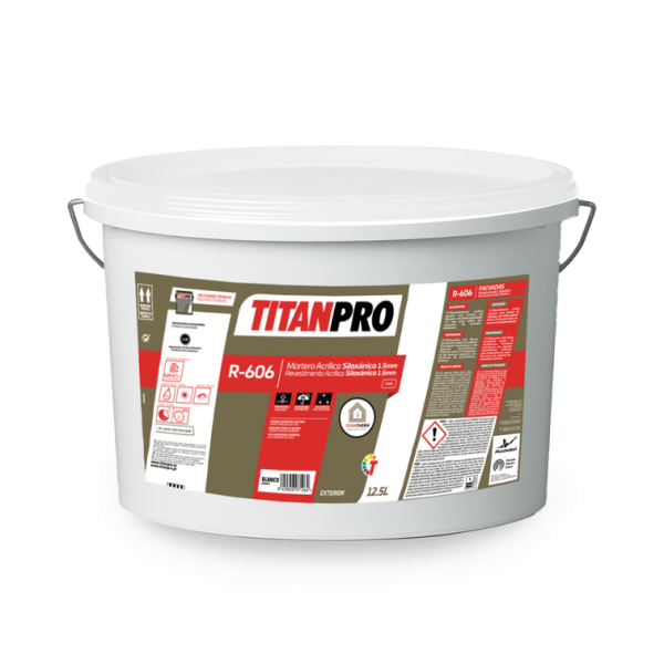 Revestimeto Acrilico Siloxanico 1,2mm  R606 12,5lt Titan