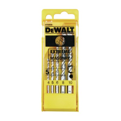 Jogo de 5 Brocas EXTREME p/ Pedra DeWalt DT6956-QZ