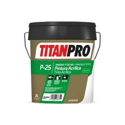 Tinta Acrilica P/Paredes e Tectos Interior P25 Branco Extra Mate 15lt
