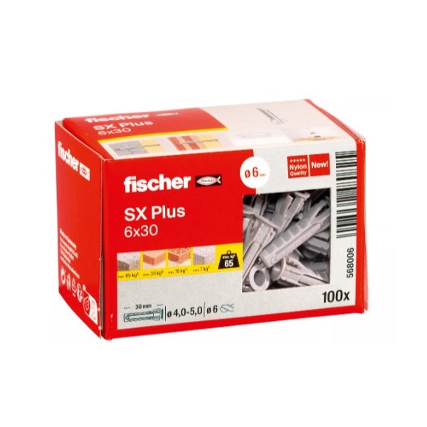 Bucha Fischer SX 6x30 (Caixa 100) 568006