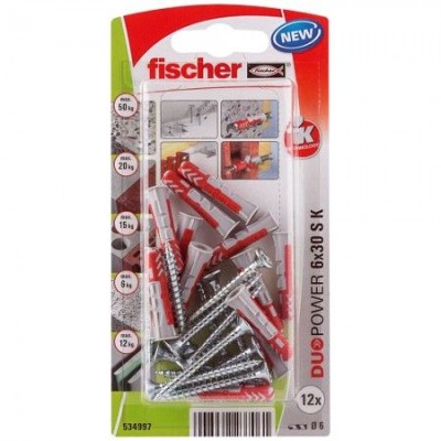 Bucha C/Paraf. Fischer DuoPower 6x30 S