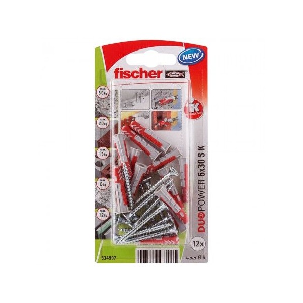 Bucha C/Paraf. Fischer DuoPower 6x30 S