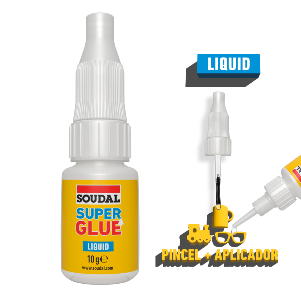 Cola Cianoacrilato Super Glue Liq. 10gr Combi