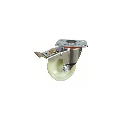 Roda C/Sup. Gir. C/Tavão Nylon 130 140kg 201/130 FDA NYL