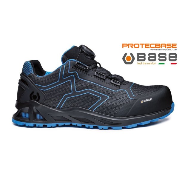 Sapatilha Base K-Trek S1P Cinza/Azul T44