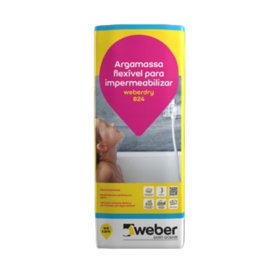 Argamassa de impermeabilização Weberdry 824 Cinza 20kg