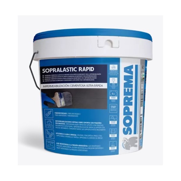 Membrana Cimenticia Ultra Rápida Sopralastic Rapido 8kg