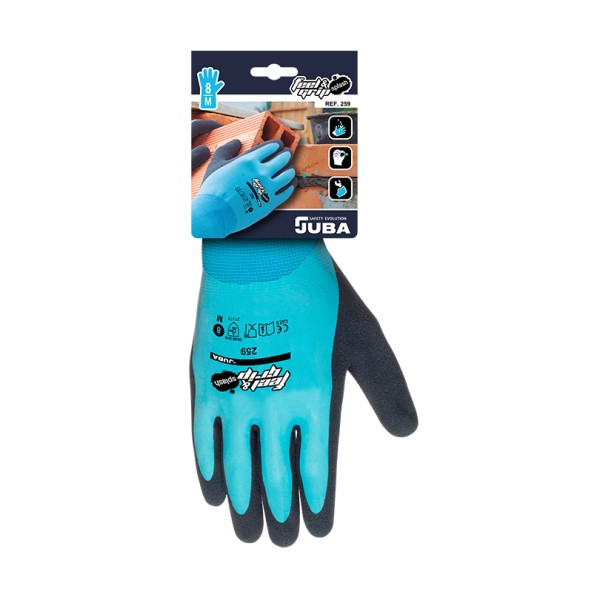 Luva Juba Feel&Grip Splash Poliam/Latex