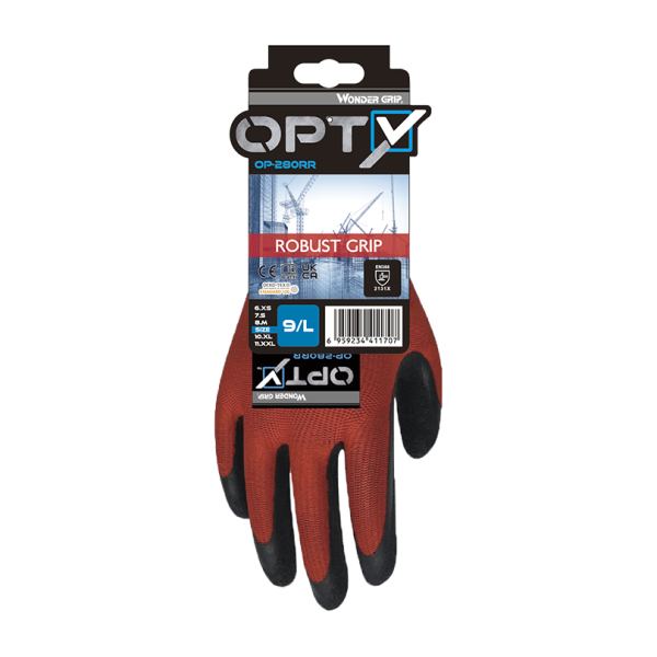 Luva Opty Poliester/Latex HOP288RR
