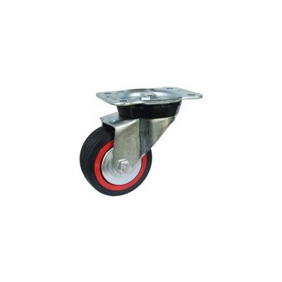 Roda C/Sup. Gir. Borracha 100 150kg 172/100 GN