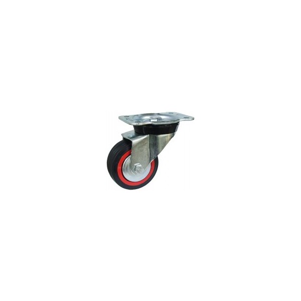 Roda C/Sup. Gir. Borracha 100 150kg 172/100 GN