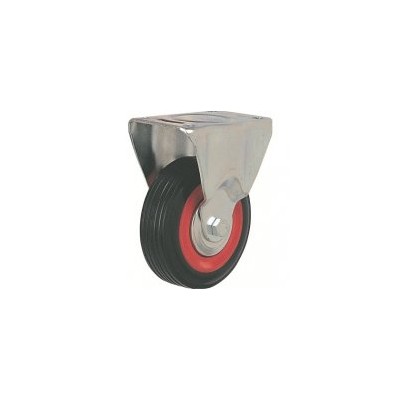 Roda C/Sup. Fixo Borracha 100 150kg 173/100 GN