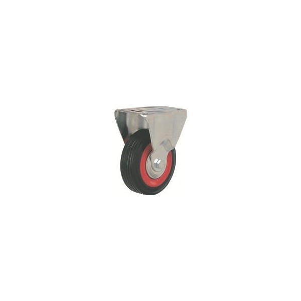 Roda C/Sup. Fixo Borracha 100 150kg 173/100 GN