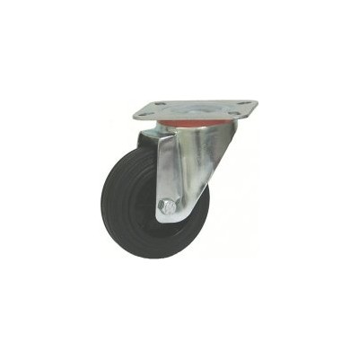 Roda C/Sup. Gir. Borracha 100 110kg 201/100 GN (1042)