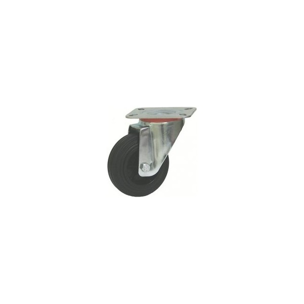 Roda C/Sup. Gir. Borracha 100 110kg 201/100 GN (1042)